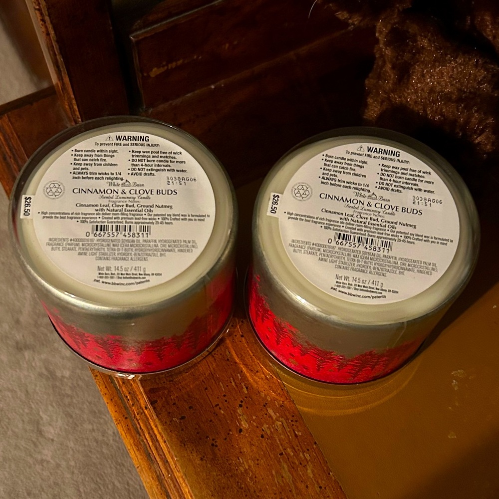 Bath & Body Works Cinnamon & Cloves Buds Candle Set - Picture 3 of 3